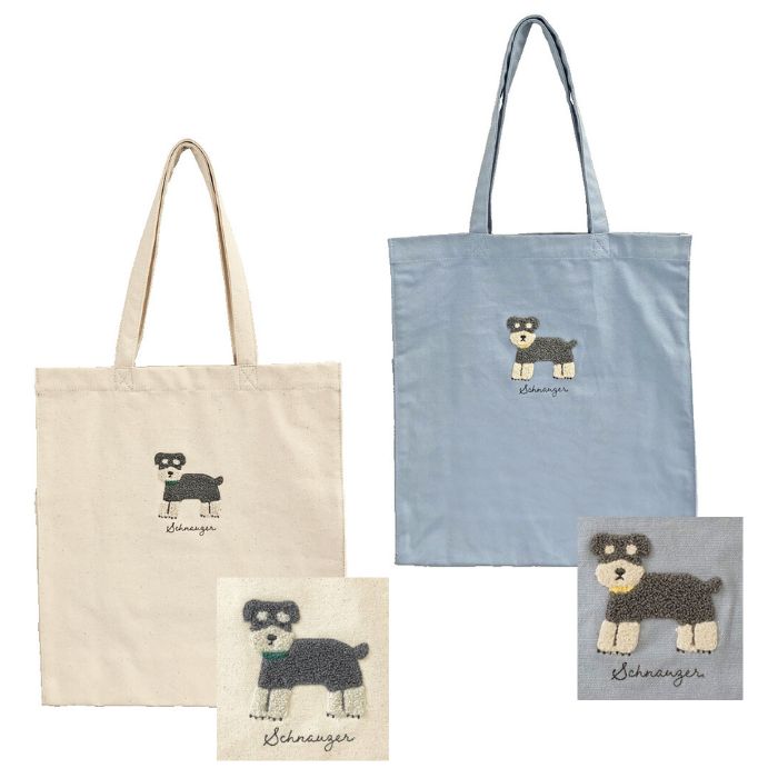 楽天市場】シュナウザー ミニトート（シュナコロ・ブルー） トート