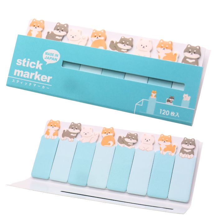 楽天市場】スティックマーカー（プードル）犬柄 付箋 ふせん メモ : 肉