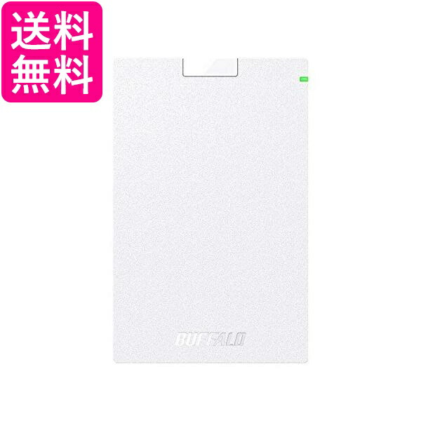 BUFFALO USB3.2 Gen1 対応ポータブルHDD Type-Cケーブル付 2TB ホワイト HD-PGAC2U3-WA 送料無料 本日限定