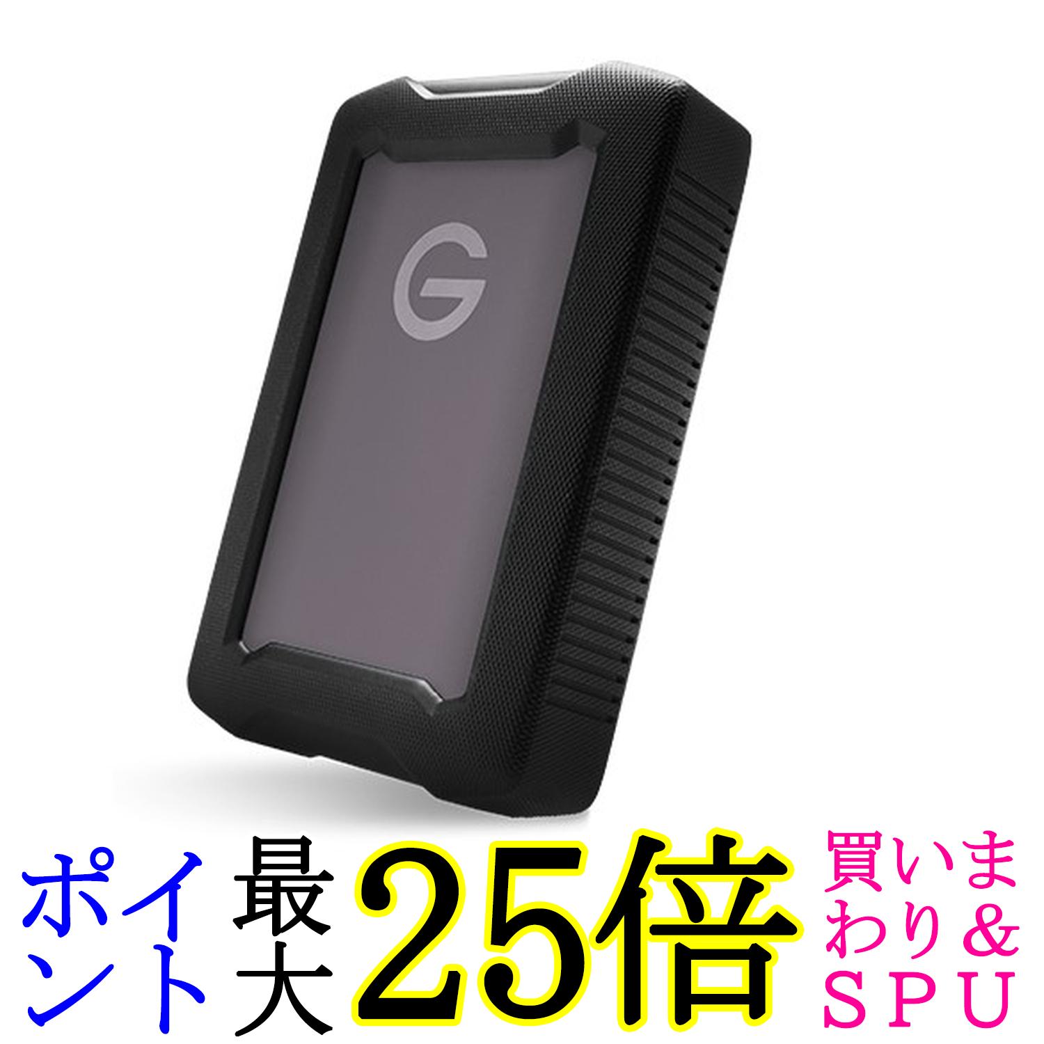 SanDisk Professional 4TB G-Drive ArmorATD - 頑丈で耐久性のあるポータブル外付けハードドライブ HDD、USB-C、USB 3.2 Gen 1 - SDPH81G-004T-GBA1D|Pay Off Store