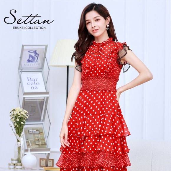 送料無料 楽天市場 00円offクーポン対象 ドレス L18 キャバドレス 大きいサイズ あり ワンピース 袖あり 半袖 フレア ミニドレス ミモレ丈 Erukei ナイトドレス セクシー 水玉柄 レース 使用 レディース スナック クラブ 女性 大人 ドレス スーツの専門