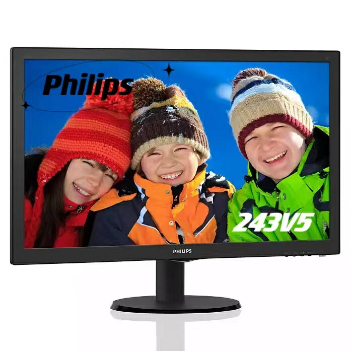 Philips(フィリップス) 23.6型広広とした液晶見せびらかす 黒いこと 243V5QHABA 11 FHD HDMI なおなお書き Switch 相応う(1920*1080)【貨物輸送無料】2ヶ月引きうける