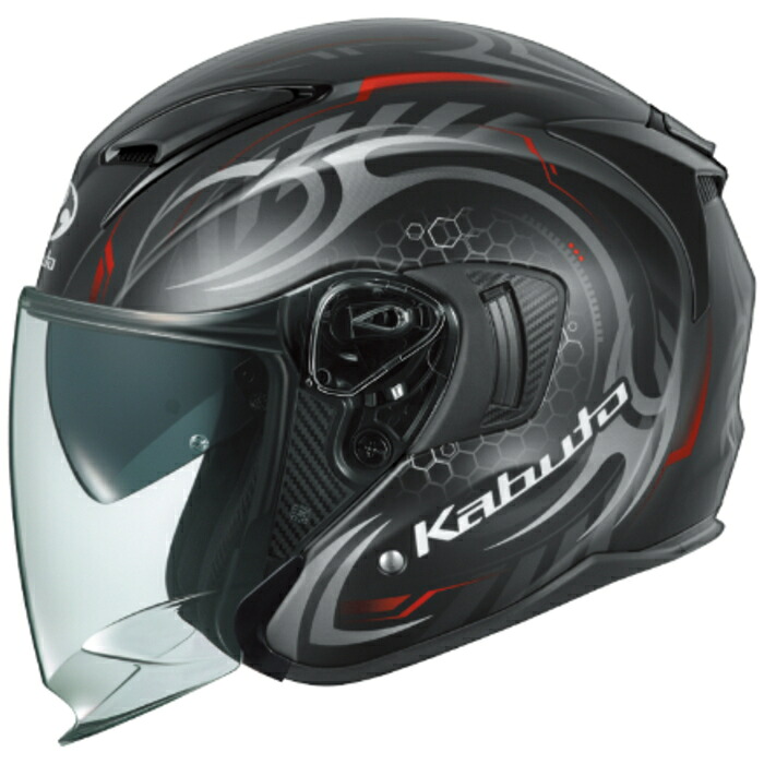 OGK カブト(オージーケーカブト) EXCEED-2 CYBER L59-60cm フラットブラックレッド