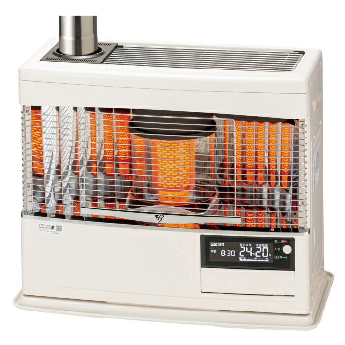 サンポット　石油ストーブ　KSH-10BS-K8 2021年製 サンポット 【メーカー直送】煙突式 半密閉式 石油ストーブ 丸型