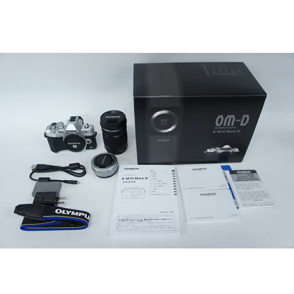 Olympus(オリンパス) [展示品A](2532400018654)OM-D E-M10 Mark IV EZダブルズームキット シルバー