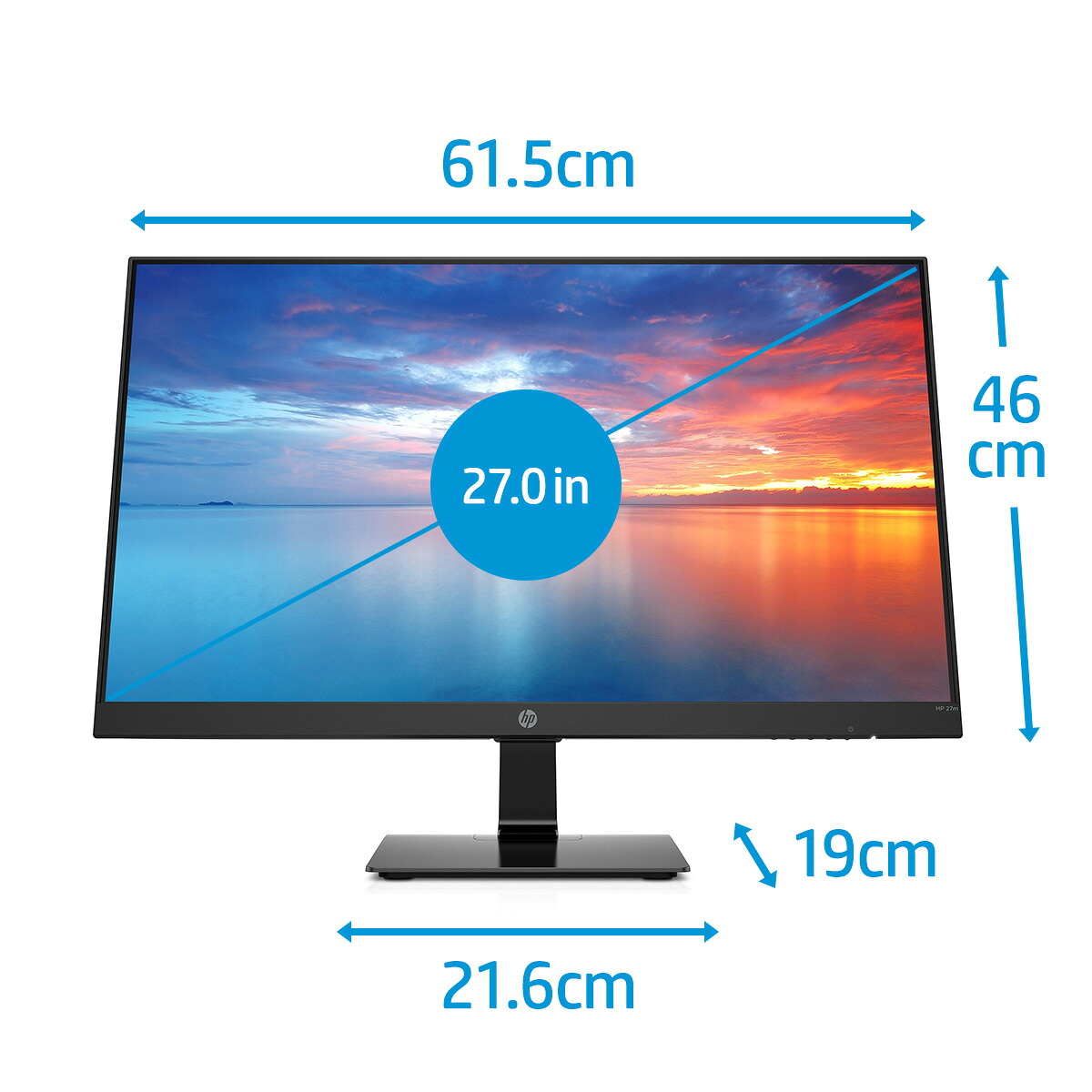 送料無料】 HP モニター HP 27m 27インチ ディスプレイ フルHD 非光沢 