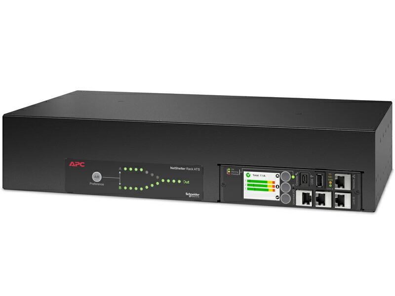 【貨物輸送無料】シュナイダーエレクトリック AP4432A APC Netshelter Rack Automatic Transfer Switch、2U、200V、30A、L6-30 インチ、(16) C13 (2) C19 out【店卸し資産準拠集団:お取り寄せ】| 事務室 事務室調度品