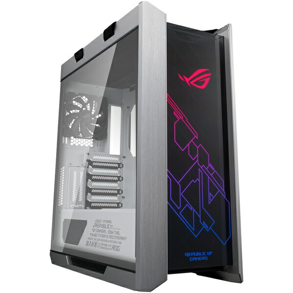 再再販 ASUS TeK GX601 WT AL WITH HANDLE ゲーミングATXミッドタワー ...