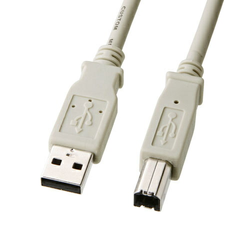 サンワサプライ KU-1000K3 USBケーブル(1m)| パソコン周辺機器 USB ケーブル プリンタ TypeA TypeB