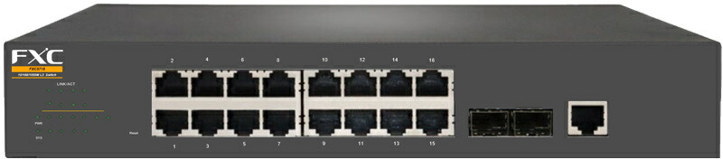 【貨物輸送無料】FXC FXC5718 16界面 10/ 100/ 1000Mbps および 2界面SFP 管理すること役立つこと付取り替えっこ【店卸し資産準拠集団:お取り寄せ】