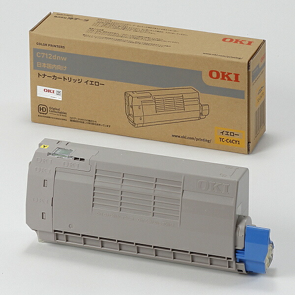 【送料無料】 OKI TC-C4CY1 トナーカートリッジ イエロー (C712dnw) 【在庫目安:お取り寄せ】| トナー カートリッジ トナーカットリッジ トナー交換 印刷 プリント プリンター 11,787円