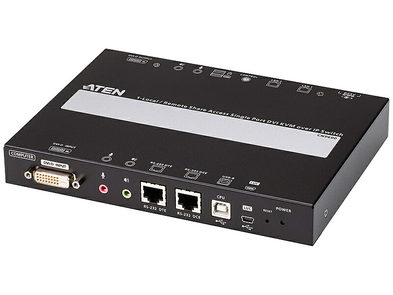 【送料無料】 ATEN CN9600 DVI対応1ポートKVM over IP 【在庫目安:お取り寄せ】