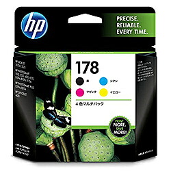 【在庫目安:あり】【送料無料】 CR281AA HP178 4色マルチパック| 複合機 インク インクカートリッジ インクタンク 純正 インクジェット インクジェット複合機 インクジェットプリンター インクジェットプリンタ