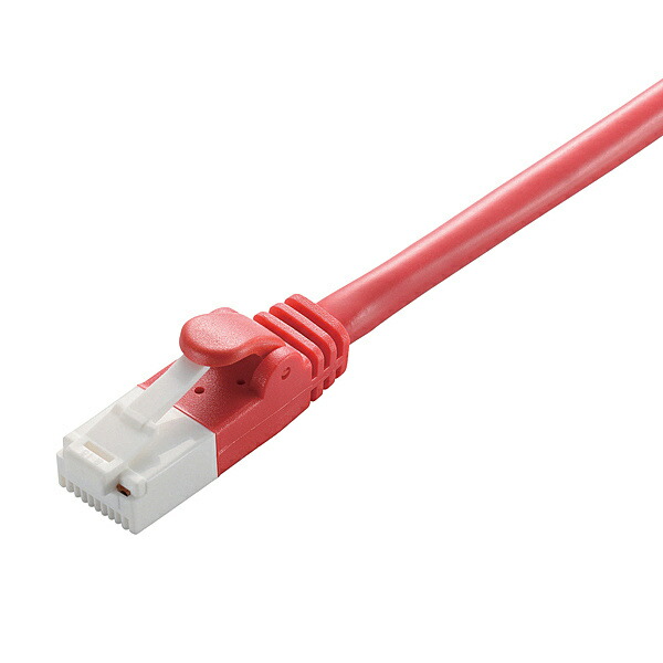 【送料無料】 ELECOM LD-GPT/R30/RS LANケーブル/ CAT6対応/ EU RoHS指令準拠/ 爪折れ防止/ 簡易パッケージ仕様/ 30m/ レッド 【在庫目安:お取り寄せ】 4,860円