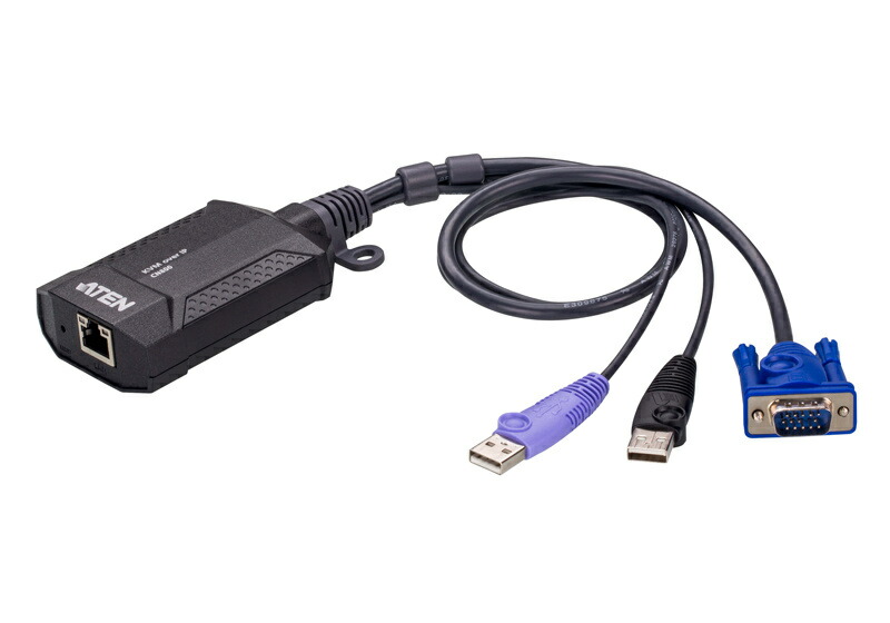 【貨物輸送無料】ATEN CN800 小型ドングル型1界面 VGA KVM over IP（解像力1920×1200相応う）【店卸し資産引き合い:お取り寄せ】