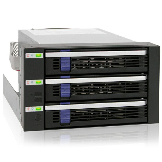 【送料無料】 ICY DOCK MB153SP-B ICYDOCK　5インチベイ2段に3.5インチHDDx3台搭載可能SATAモジュールラック スリムモデル 【在庫目安:お取り寄せ】