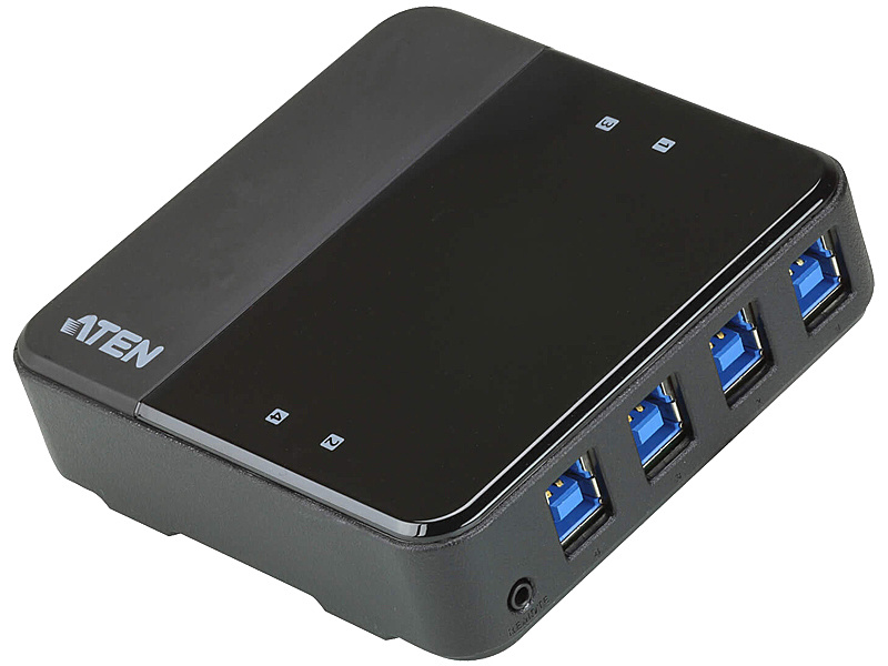 誠実】 ATEN US3344 4ポートUSB3.1 Gen1デバイス共有器 4入力