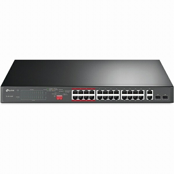 【送料無料】 TP-LINK TL-SL1226P(UN) 24ポート10/ 100Mbps＋2ポートギガビット アンマネージPoE+スイッチ 【在庫目安:お取り寄せ】