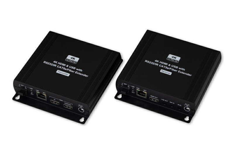 【貨物輸送無料】ラウンド HKM01TR KVMエクステンダー（HDMI/ USB、4K相応う）【店卸し資産準拠集団:お取り寄せ】| マイコン境界線の外側備品 練りあわせるエクステンダー エクステンダー パソコン マイコン