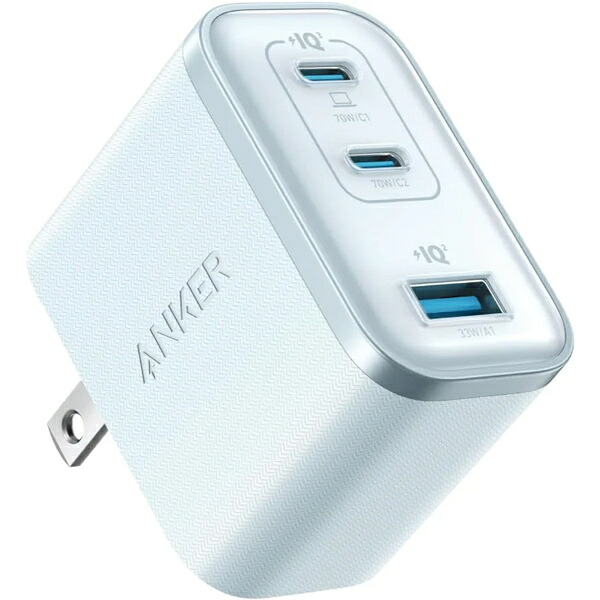 【送料無料】 アンカー・ジャパン A121AN31 Anker Nano Charger (70W 3 Ports) ブルー 【在庫目安:お取り寄せ】