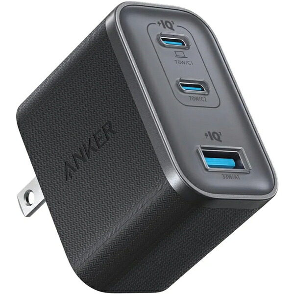 【送料無料】 アンカー・ジャパン A121AN11 Anker Nano Charger (70W 3 Ports) ブラック 【在庫目安:僅少】