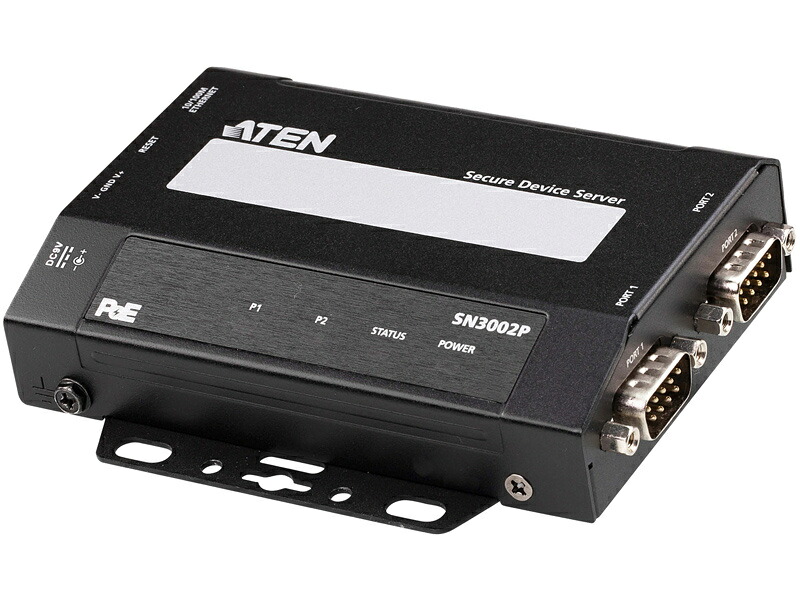 【送料無料】 ATEN SN3002P 2ポート シリアルデバイスサーバー（PoE対応） 【在庫目安:お取り寄せ】