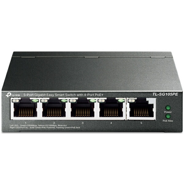 【貨物輸送無料】TP-LINK TL-SG105PE 5界面 ギガビット PoE+（4界面） EasySmart 勉強机いの一番 取り替えっこ【店卸し資産準拠集団:少ない】