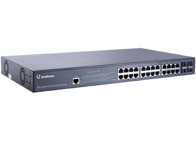 【送料無料】 GeoVision GV-APOE2411-V2T5 10/ 100M/ 1000 PoE+対応 (15.4W 供給 /1 PoE port) (最長250m /転送速度10Mbps) 24ポートマネージメントスイッチングハブ 5年保証 【在庫目安:お取り寄せ】