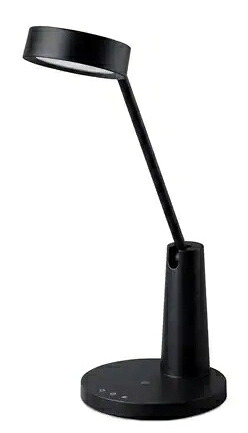 【送料無料】 アイリスオーヤマ LDL-QF02DL-B LEDデスクライト Qi充電シリーズ 平置きタイプ 調光・調色 ブラック 【在庫目安:お取り寄せ】