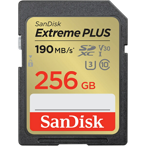 【送料無料】 SDSDXWA-256G-JNJIP SanDisk Extreme PLUS SDXC UHS-Iカード 256GB 【在庫目安:僅少】