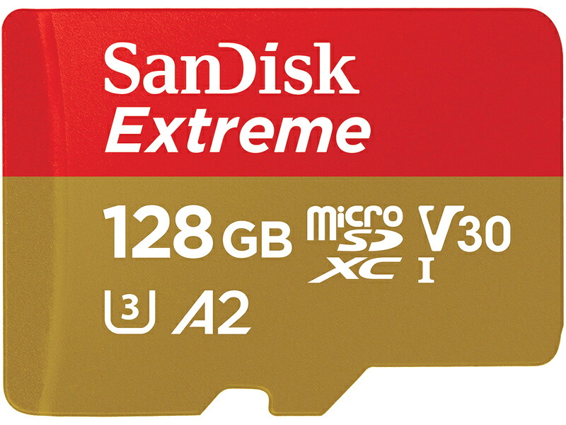 【送料無料】 SDSQXAA-128G-JN3MD SanDisk Extreme microSDXC UHS-Iカード 128GB 【在庫目安:お取り寄せ】