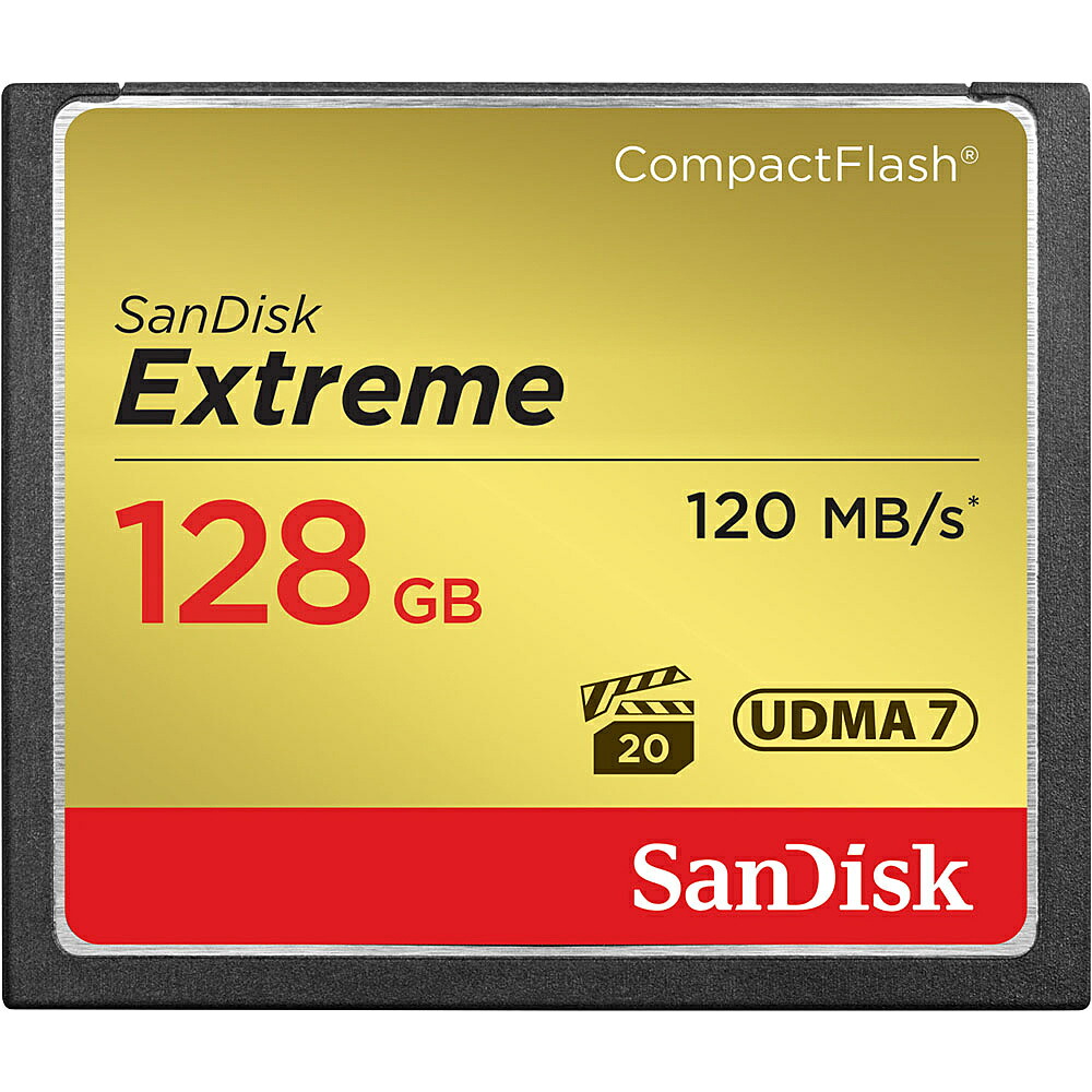 【送料無料】 SDCFXSB-128G-J61 SanDisk エクストリーム コンパクトフラッシュ 128GB 【在庫目安:お取り寄せ】