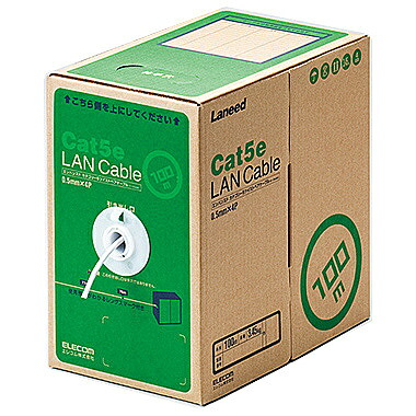 【送料無料】ELECOM LD-CT2/WH100/RS RoHS対応LANケーブル/ CAT5E/ 100m/ ホワイト/ 簡易パッケージ【在庫目安:お取り寄せ】|PC&家電《CaravanYU 店》