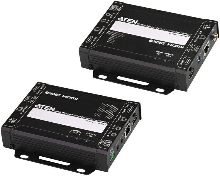 【貨物輸送無料】ATEN VE814A HDMIツイストペアケーブルエクステンダー(4K相応う）【店卸し資産準拠集団:お取り寄せ】| マイコン境界線の外側備品 練りあわせるエクステンダー エクステンダー パソコン マイコン