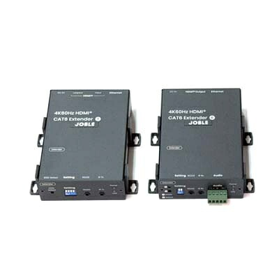 【送料無料】 ジョブル HE03-4K6G HDMI・赤外線・RS232C CAT6長距離伝送器(4K 60Hz・音声分離出力対応) 【在庫目安:お取り寄せ】| パソコン周辺機器 複合エクステンダー エクステンダー PC パソコン