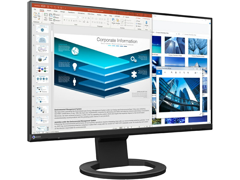 【在庫目安:あり】【送料無料】 EIZO EV2480-ZBK 液晶ディスプレイ 23.8型/ 1920×1080/ HDMI、DisplayPort、USB Type-C/ ブラック/ スピーカー：あり| 家電 ディスプレイ ディスプレー モニター モニタ