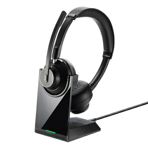 【送料無料】サンワサプライ MM-BTSH70BK Bluetoothステレオヘッドセット(クレードル付き・デュアルマイク)【在庫目安:お取り寄せ】|PC&家電《CaravanYU 店》