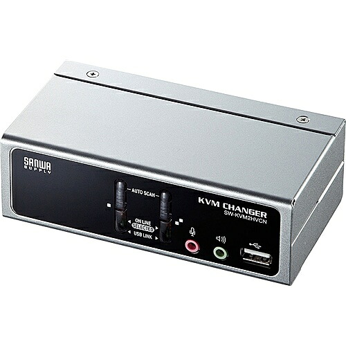 【貨物輸送無料】サンワサプライ SW-KVM2HVCN USB・なおなお書き/ 2コンソール両相応うマイコン自動小銃うつり変わり器（2：1）【店卸し資産引き合い:お取り寄せ】
