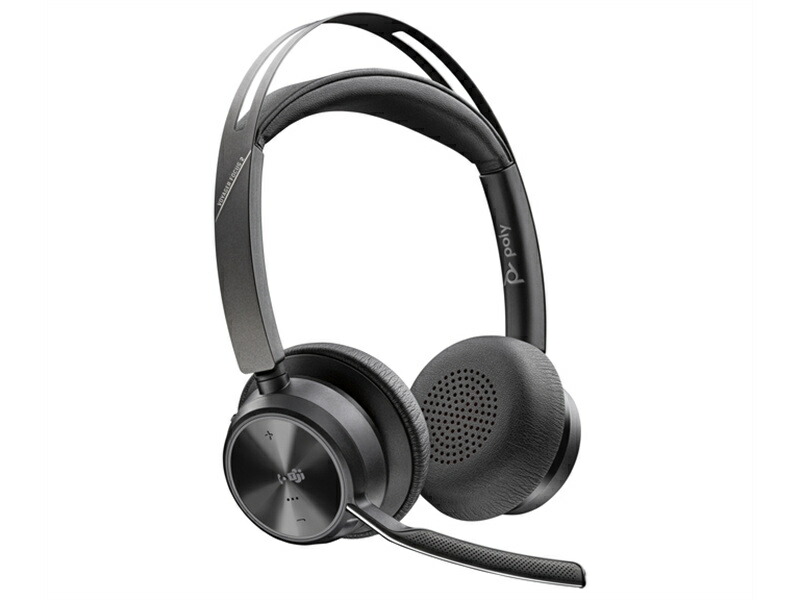 【送料無料】 HP 9T9J6AA#AC3 Poly Voyager Focus 2 USB-Cドングル付 +USB-A 変換アダプタ付 充電スタンド付 両耳 ワイヤレスモデル ノイズキャンセリングマイク搭載 Microsoft Teams認定モデル 【在庫目安:お取り寄せ】