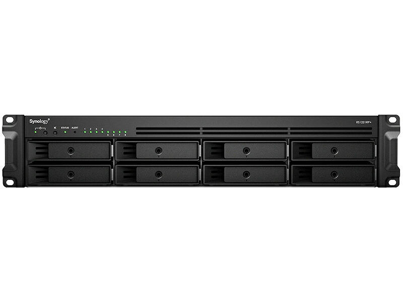 【送料無料】 Synology 高性能2U8ベイNASサーバー RackStation RS1221RP+ HDD非搭載モデル 【在庫目安:お取り寄せ】| パソコン周辺機器 ラックマウント ラック マウント NAS