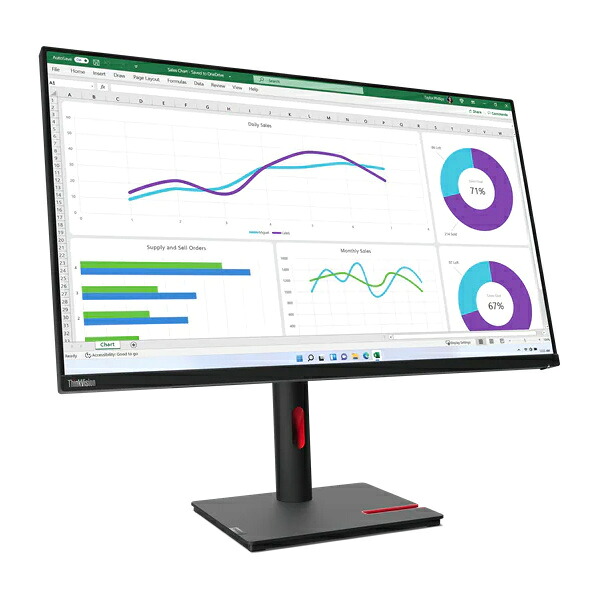 【送料無料】 レノボ・ジャパン 63D3GAR1JP ThinkVision T32h-30 （31.5型/ 2560×1440/ DisplayPort x1、HDMI x1、USB Type-C x1/ 黒/ スピーカーなし） 【在庫目安:お取り寄せ】