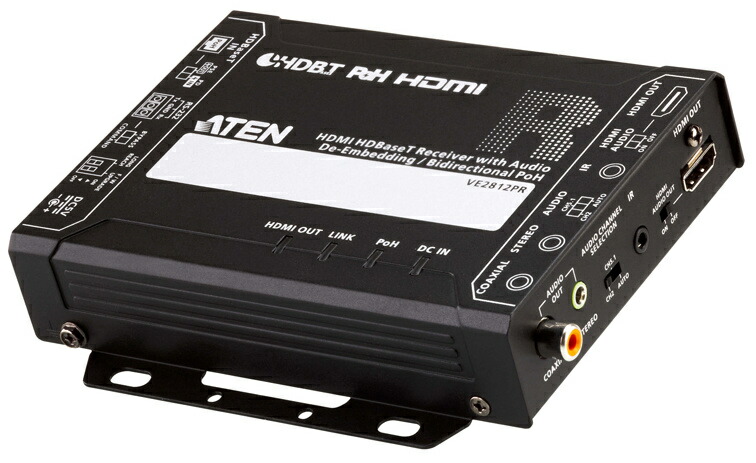 【貨物輸送無料】ATEN VE2812PR HDMI HDBaseT受信システム（オーディオ・ディエンベデッド＆双方向PoH相応う）【店卸し資産標準尺度:お取り寄せ】| マイコン境界線の外側器機 組み合わせるエクステンダー エクステンダー マイコン マイコン