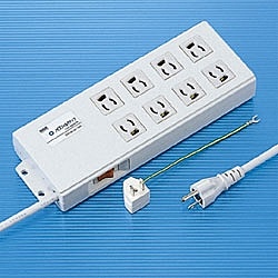 【送料無料】 サンワサプライ TAP-3803NFN ノイズフィルタタップ（3P・8個口・2m） 【在庫目安:お取り寄せ】