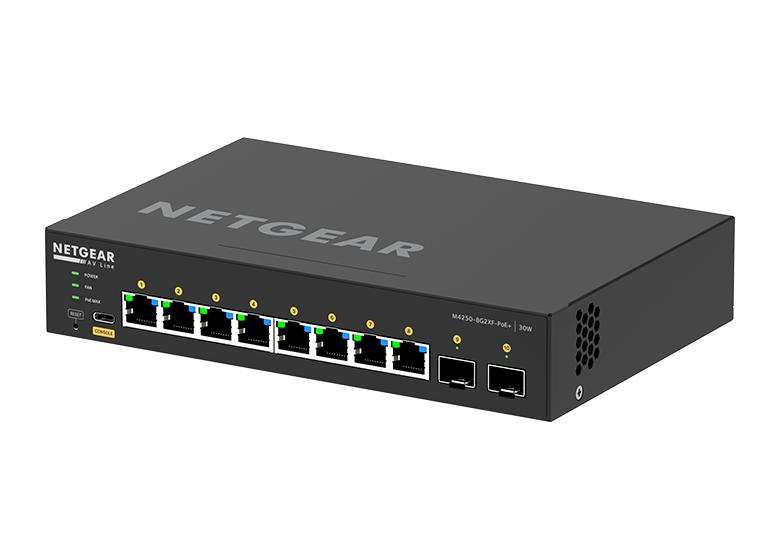 【送料無料】 NETGEAR GSM4210PX-100JPS ProAV向けPoE+対応(220W) 1Gポート×8 SFP+スロット×2 フルマネージスイッチ 【在庫目安:僅少】 98,349円