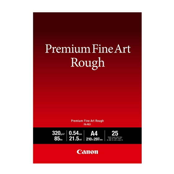 【貨物輸送無料】Canon 4562C001 プレミアムファインアート・ラフ A4 25枚 FA-RG1A425【店卸し資産引き合い:お取り寄せ】