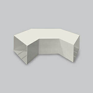 【送料無料】 サンテレホン MDLM6203 平面大マガリ 6号200型 ミルキー 【在庫目安:お取り寄せ】| サプライ 配線保護 配線 保護 ケーブル オプション カバー モジュール モール 収納