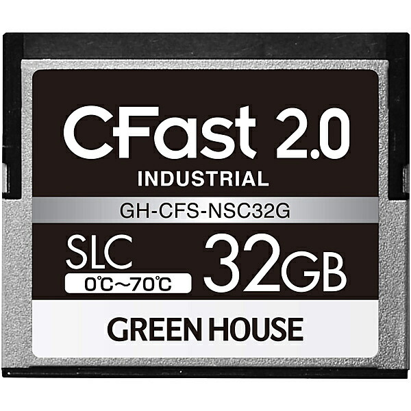 【貨物輸送無料】GREEN HOUSE GH-CFS-NSC32G CFast2.0 SLC 0度70度 32GB 3年引き請ける【店卸し資産準拠集団:お取り寄せ】