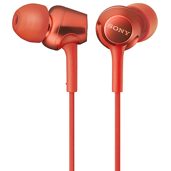 【送料無料】 SONY(VAIO) MDR-EX255AP/R 密閉型インナーイヤーレシーバー レッド 【在庫目安:お取り寄せ】| AV機器