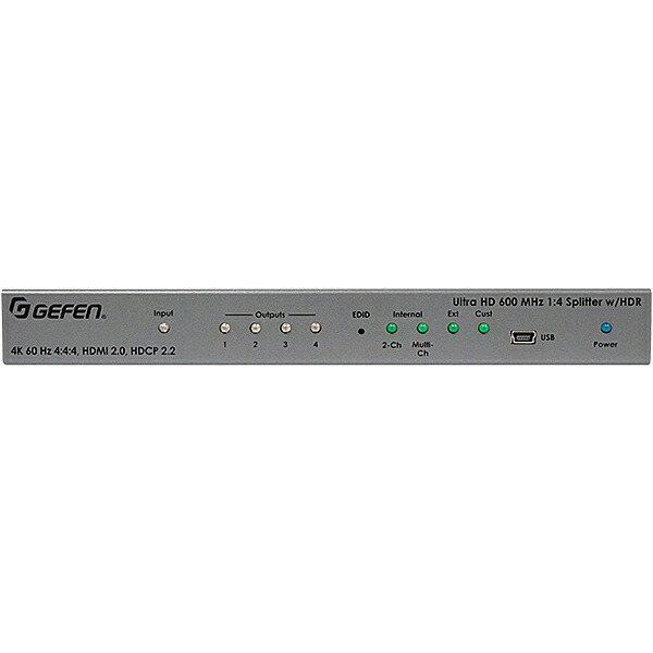 【貨物輸送無料】Gefen EXT-UHD600-14 1:4 HDMI分かちあう機【店卸し資産準拠集団:お取り寄せ】