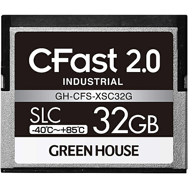【貨物輸送無料】GREEN HOUSE GH-CFS-XSC32G CFast2.0 SLC -40度85度 32GB 3年引きうける【店卸し資産準拠集団:お取り寄せ】